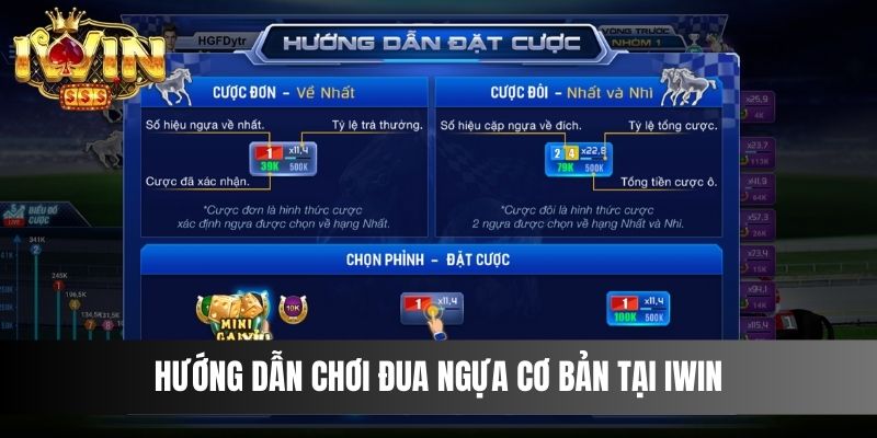 Hướng dẫn chơi đua ngựa cơ bản tại Iwin