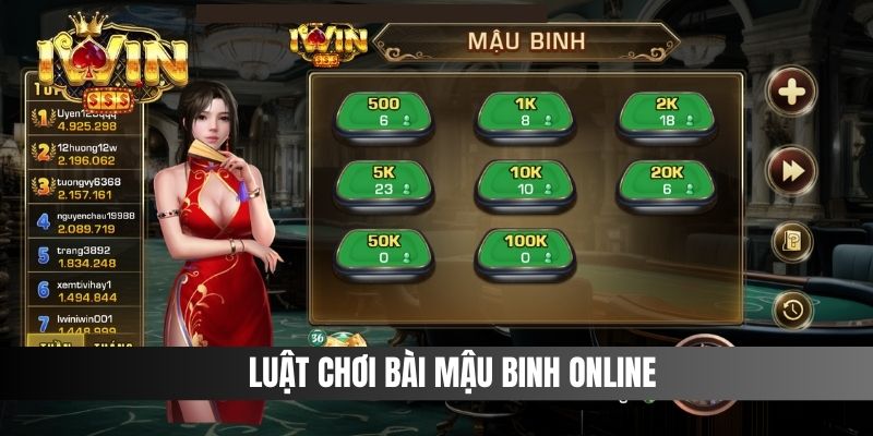 Luật chơi bài mậu binh online