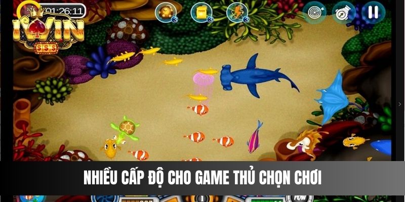 Nhiều cấp độ cho game thủ chọn chơi